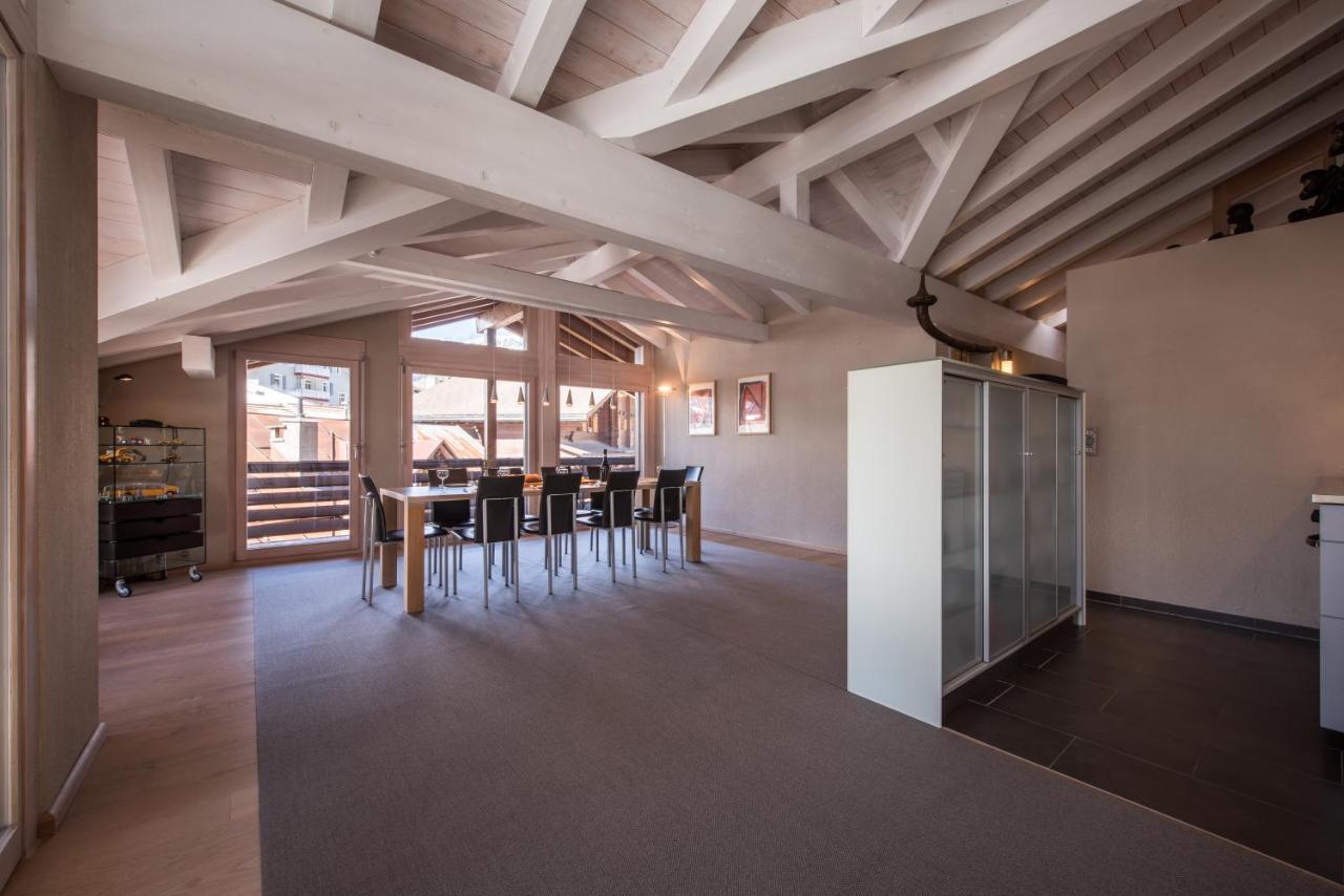 Chalet Schneehoren Penthouse Wengen Esterno foto