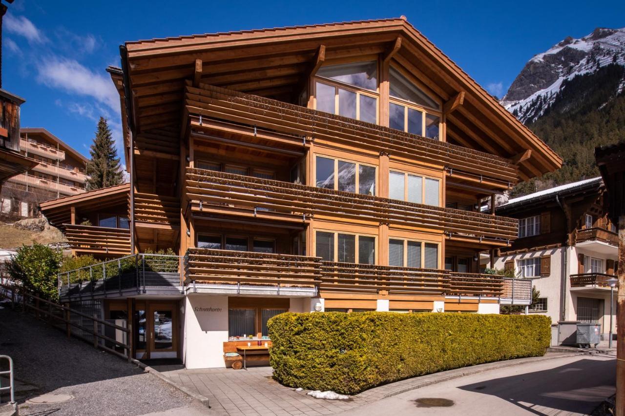 Chalet Schneehoren Penthouse Wengen Esterno foto