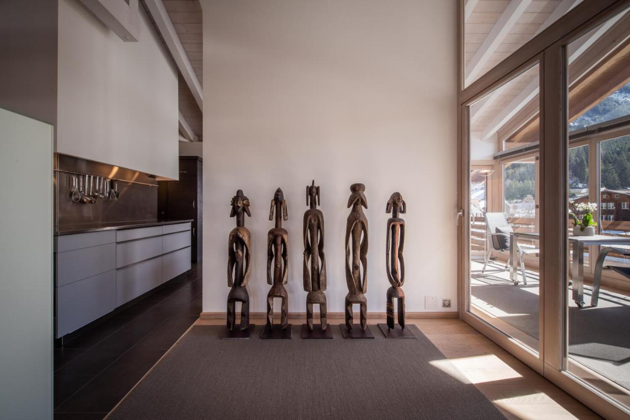 Chalet Schneehoren Penthouse Wengen Esterno foto