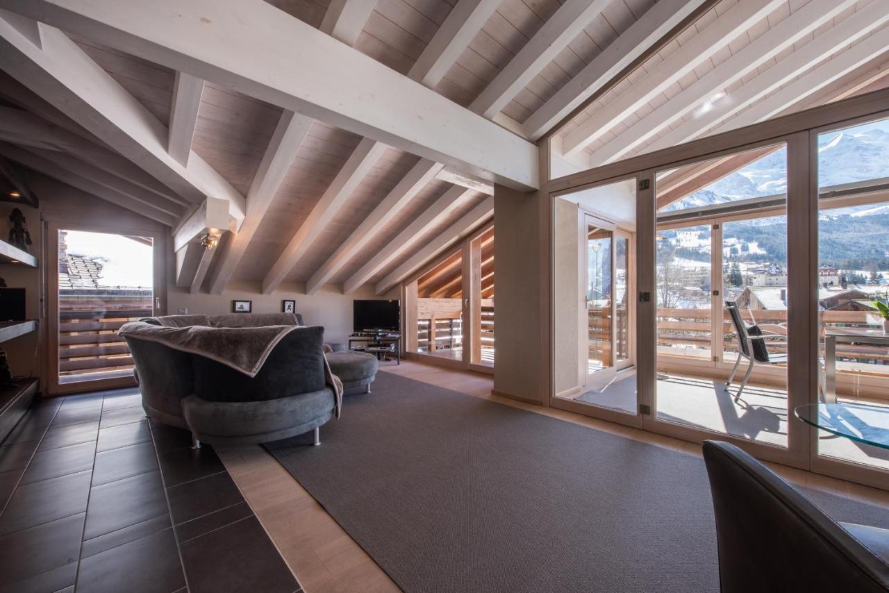 Chalet Schneehoren Penthouse Wengen Esterno foto