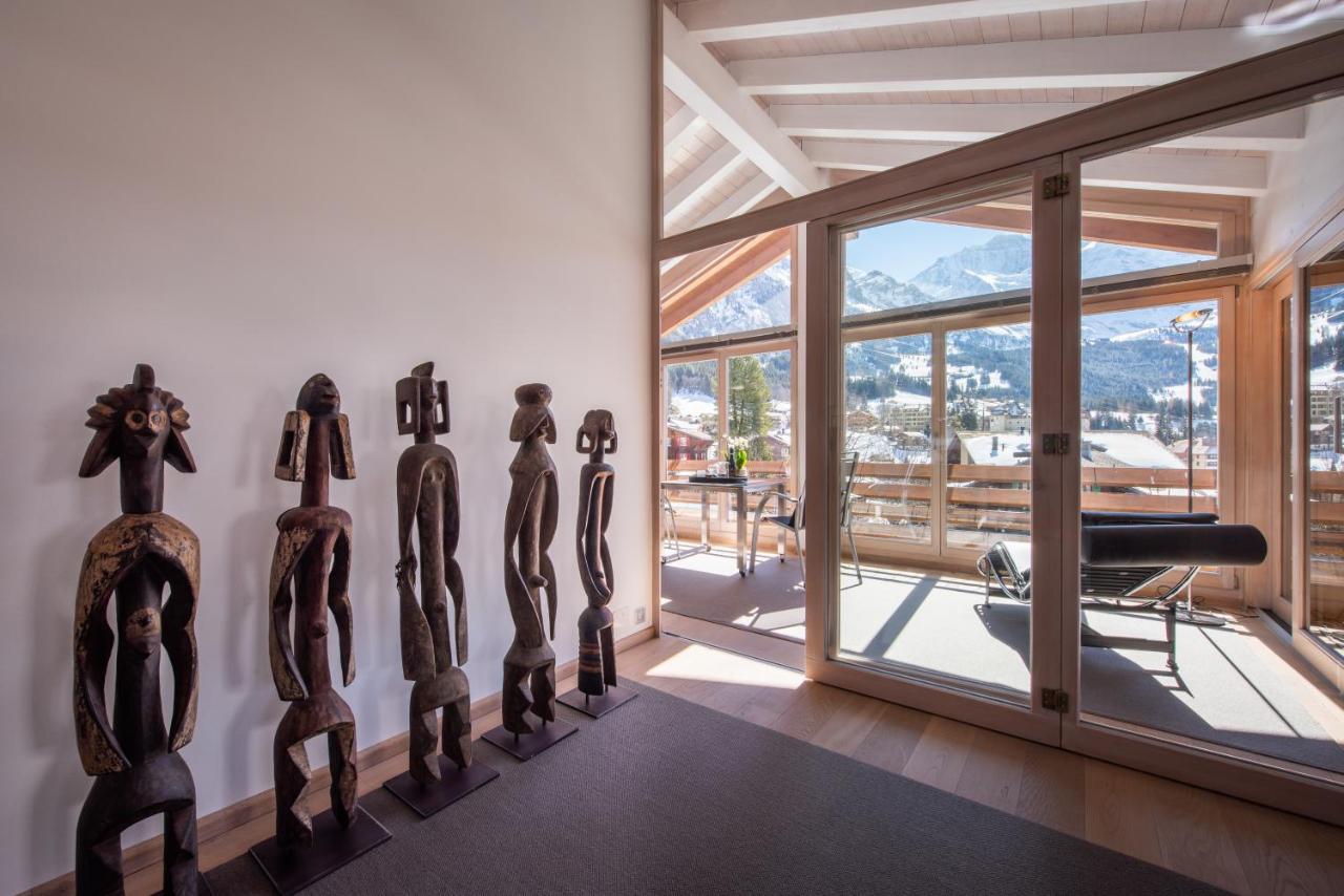 Chalet Schneehoren Penthouse Wengen Esterno foto