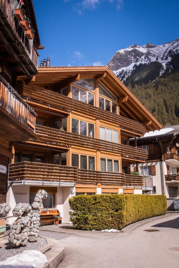 Chalet Schneehoren Penthouse Wengen Esterno foto